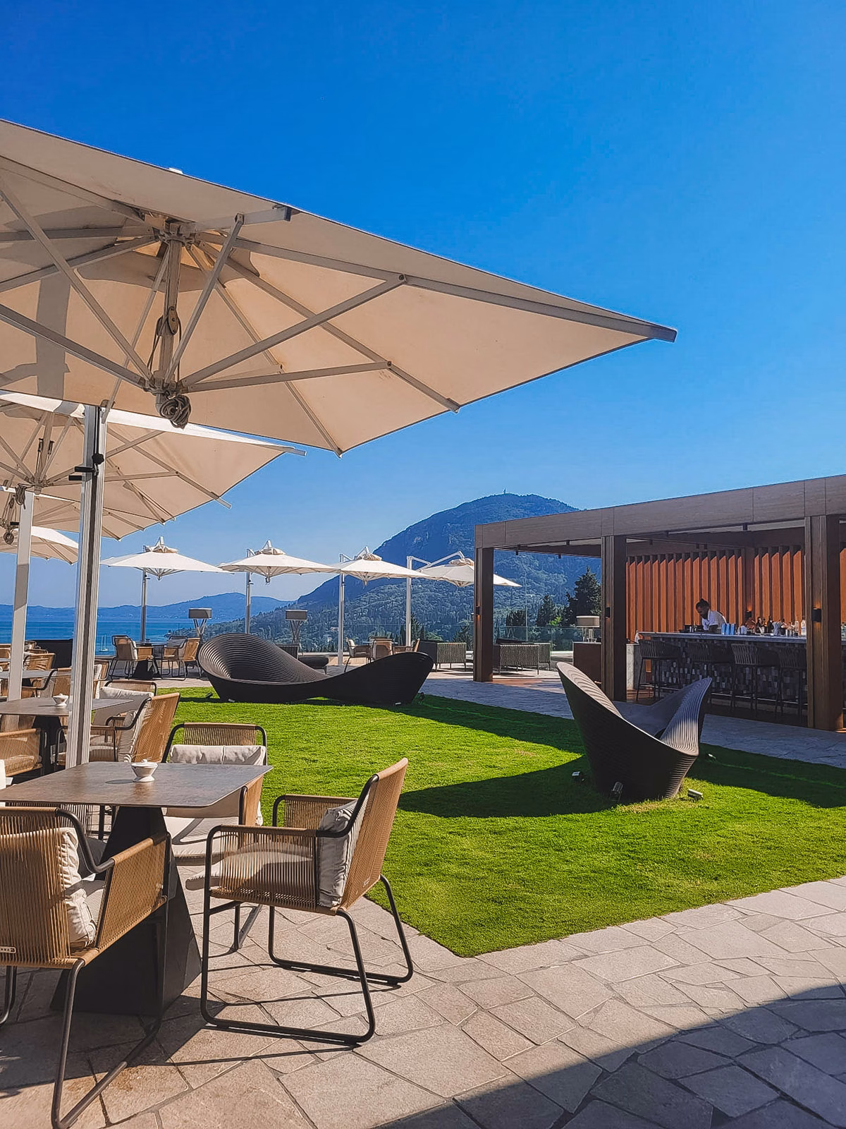 Terrasse im Angsana auf Korfu