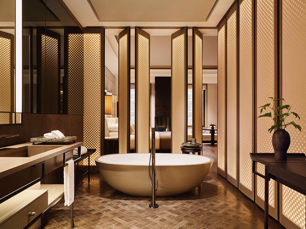 Junior Suite Badezimmer im Aman New York