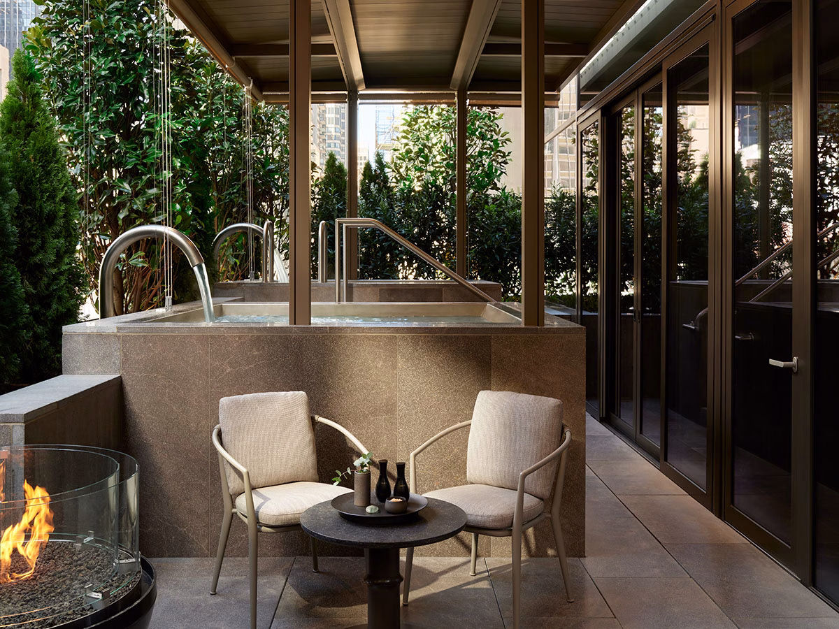 Spa House Terrasse im Aman New York