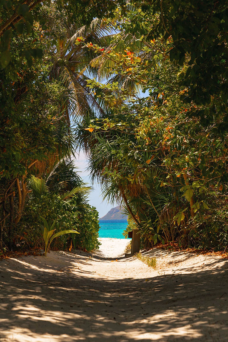 Weg zum Strand