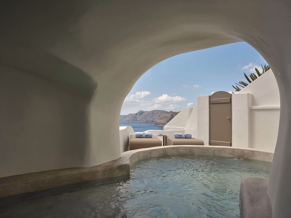Privater Pool des Andronis Boutique Hotel