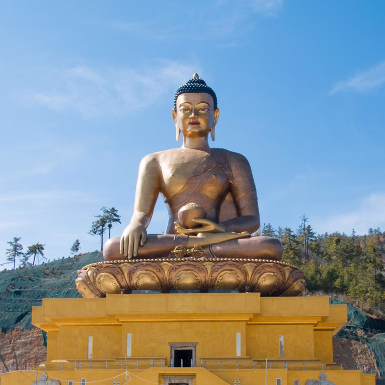 Goldene Buddha Statue Dordenma in Bhutan