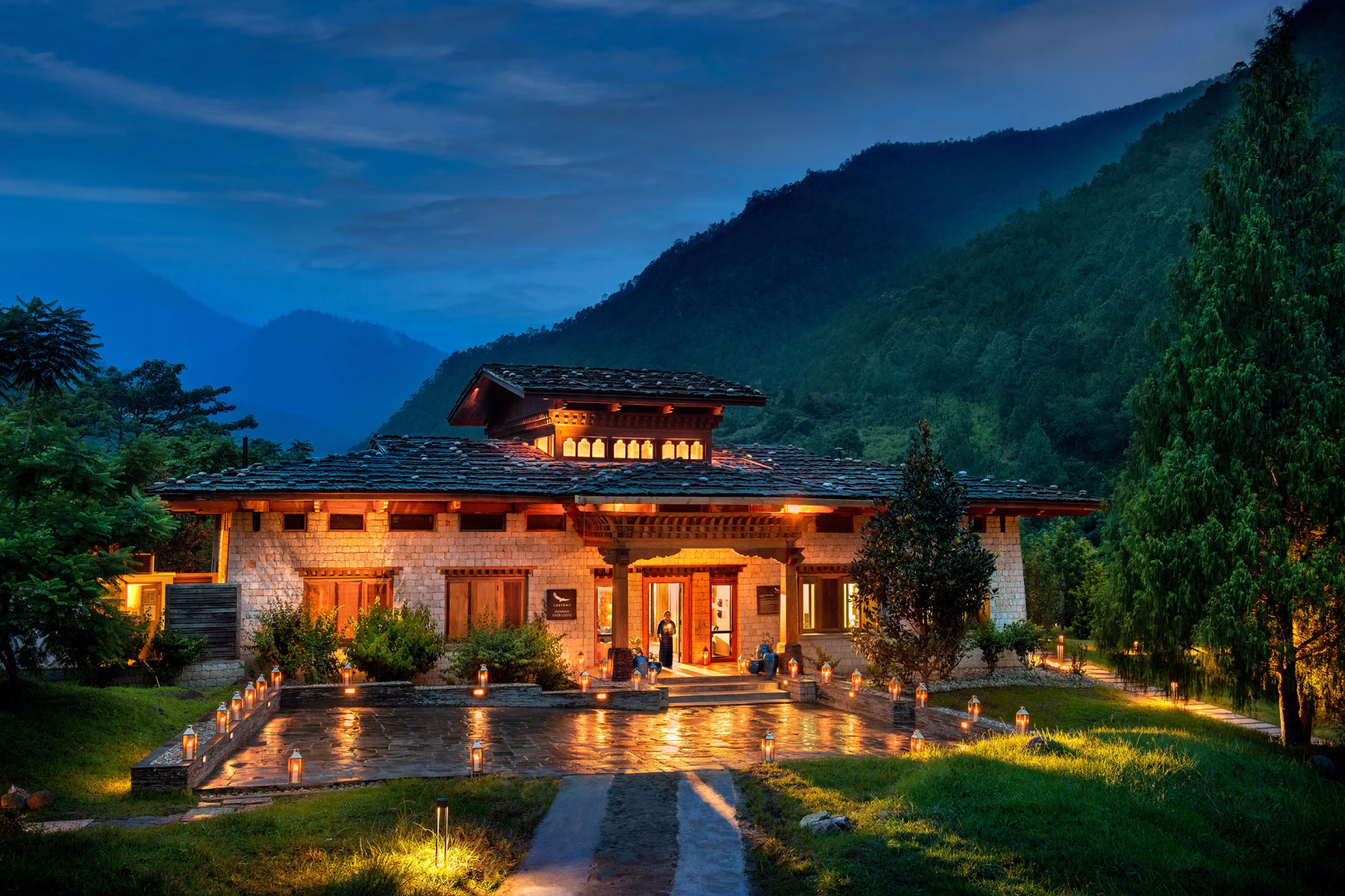 Außenansicht Punakha River Lodge