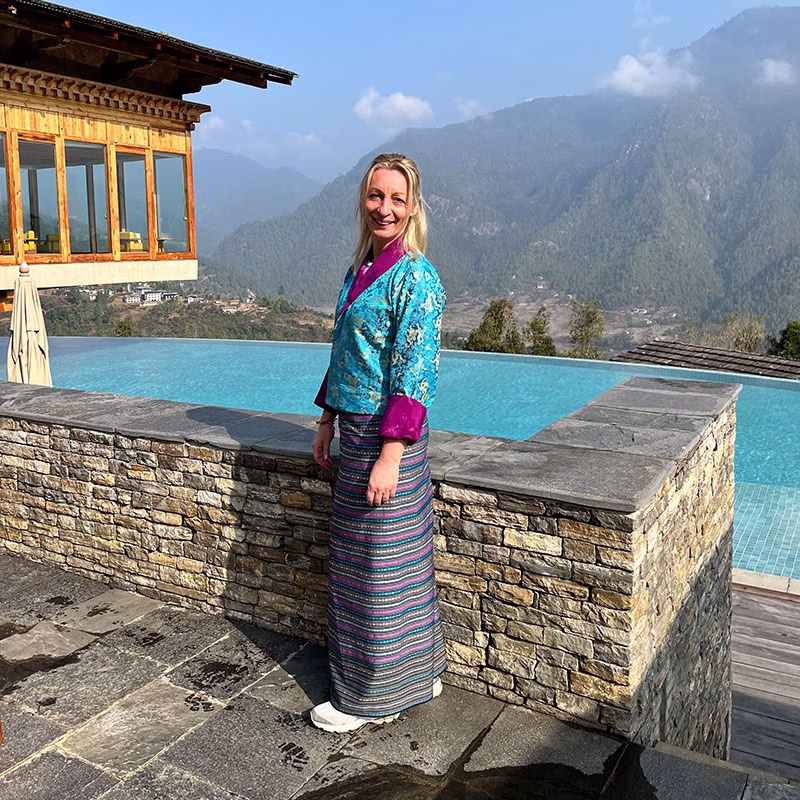 Bianka Straub im Six Senses Bhutan