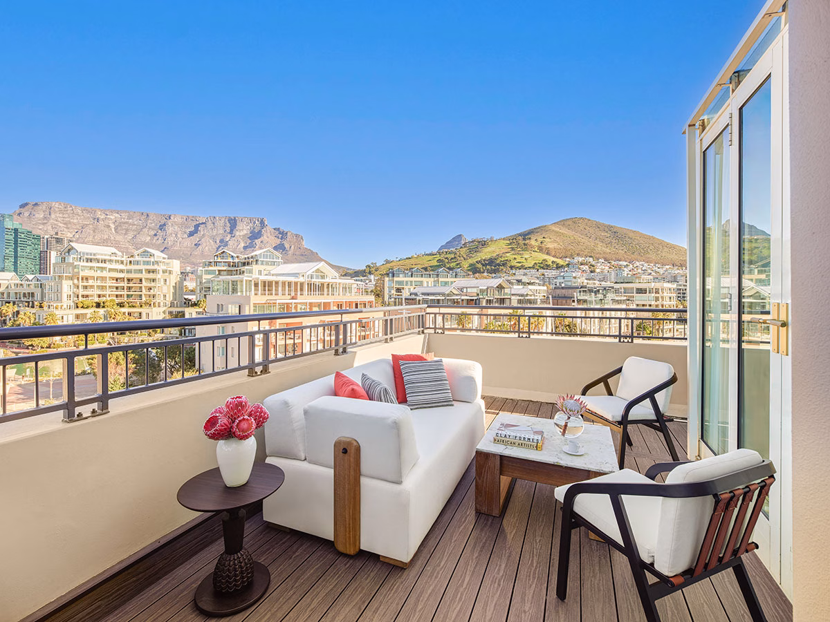 Balkon der Cape Grace Suite des Cape Grace, A Fairmont Managed Hotel