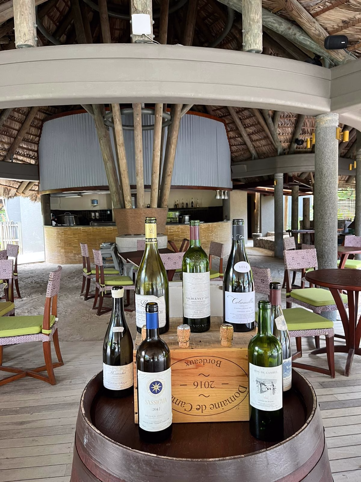 Weine ausgestellt Constance Ephelia Seychelles