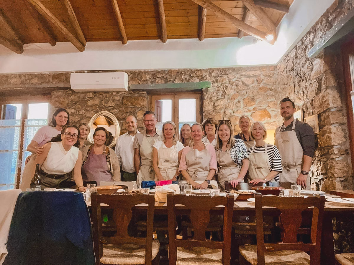 Costa Navarino Gruppenbild beim Kochkurs