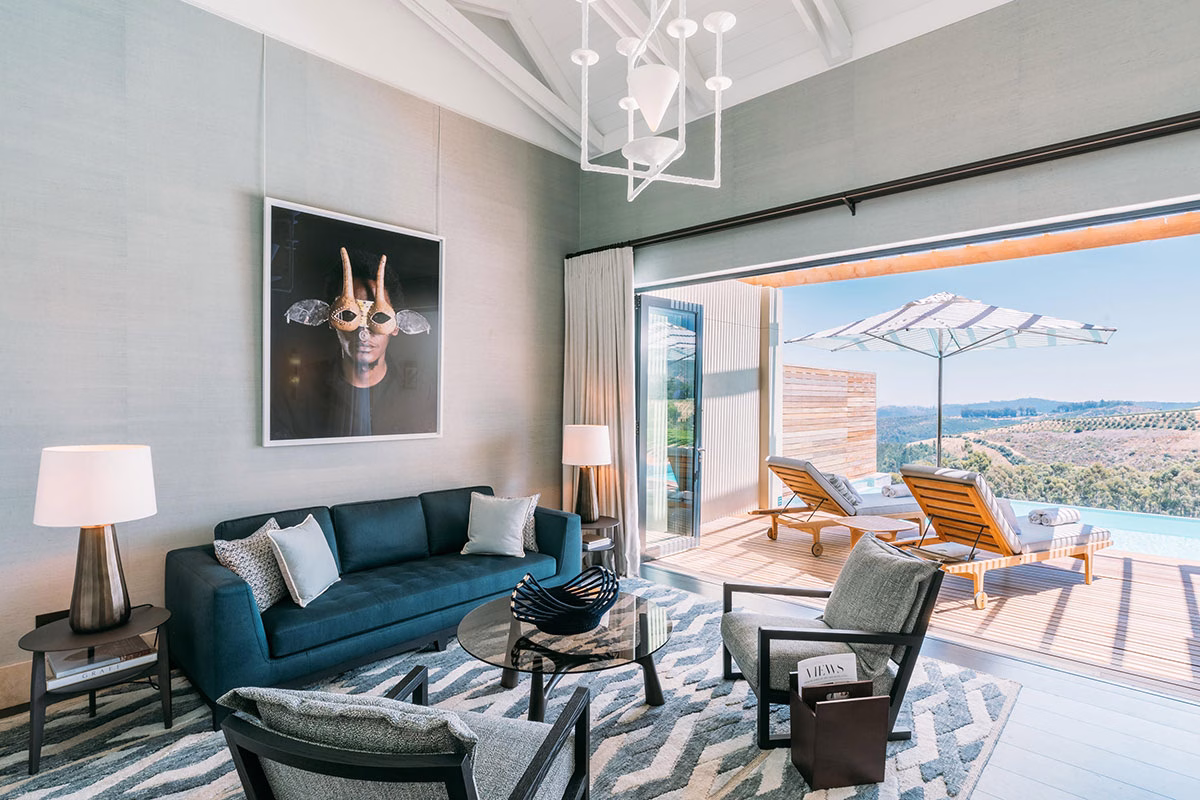 Superior Lodge Lounge des Delaire Graff Estate