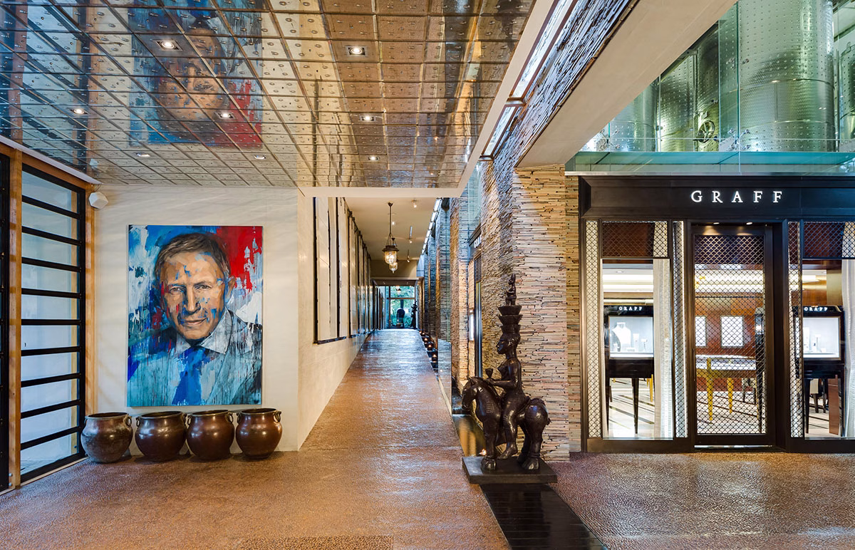 Spa des Delaire Graff Estate mit Kunstwerken