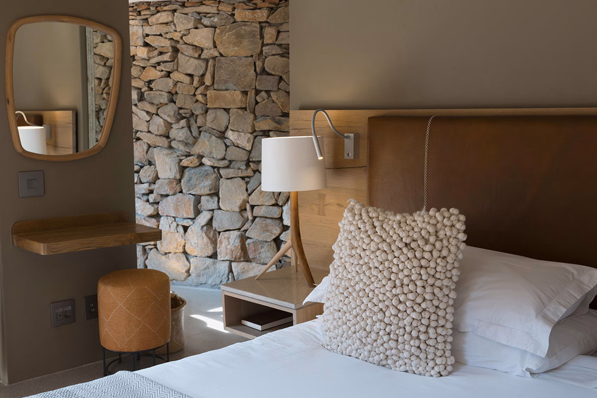 Schlafzimmer der Dwyka Tented Lodge