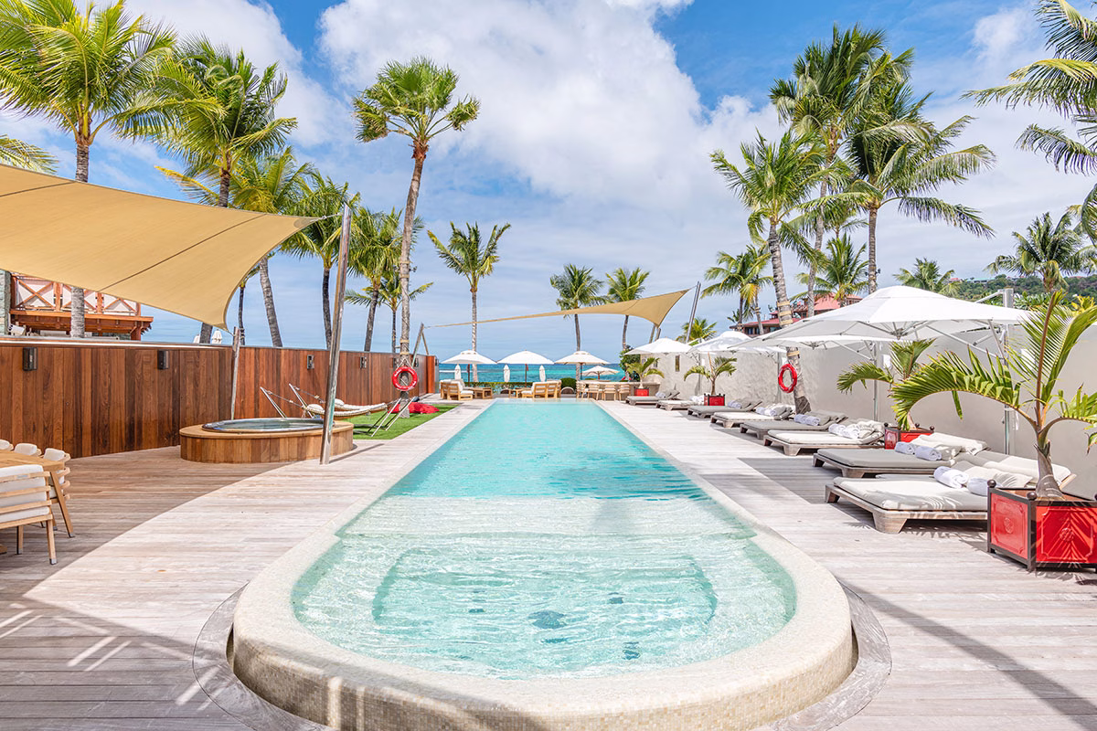 Pool der Villa Rockstar im Eden Rock Saint Barths