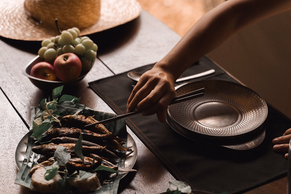 Abendessen in den Auko Eco-Wellness Lodges Phong Nha
