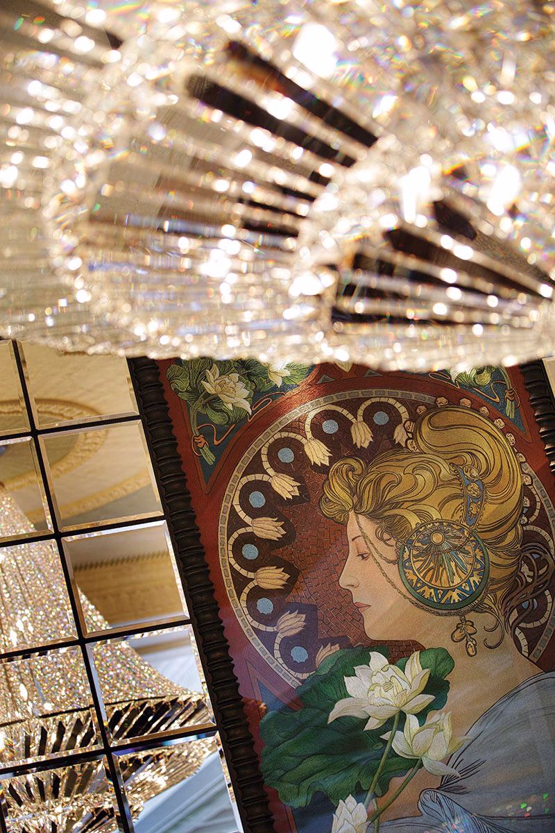 Detailaufnahme Antik des Four Seasons Hong Kong