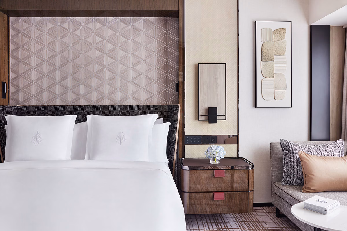 Schlafzimmer des Four Seasons Hong Kong