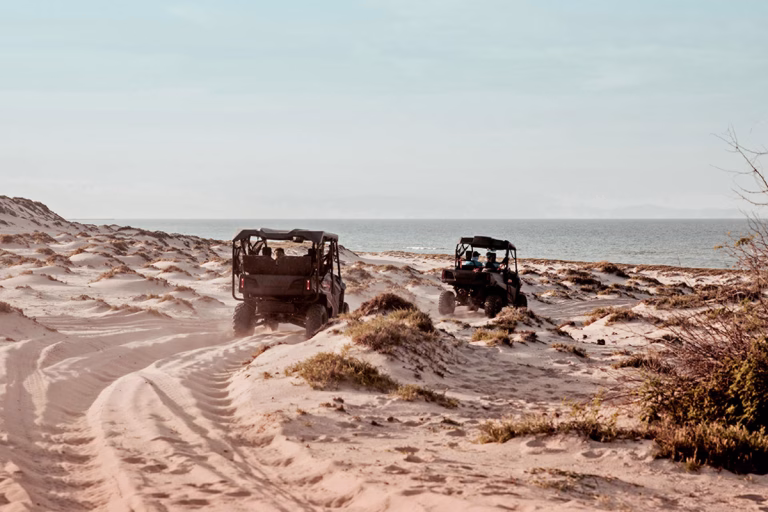 Jeeps zwischen Dünen