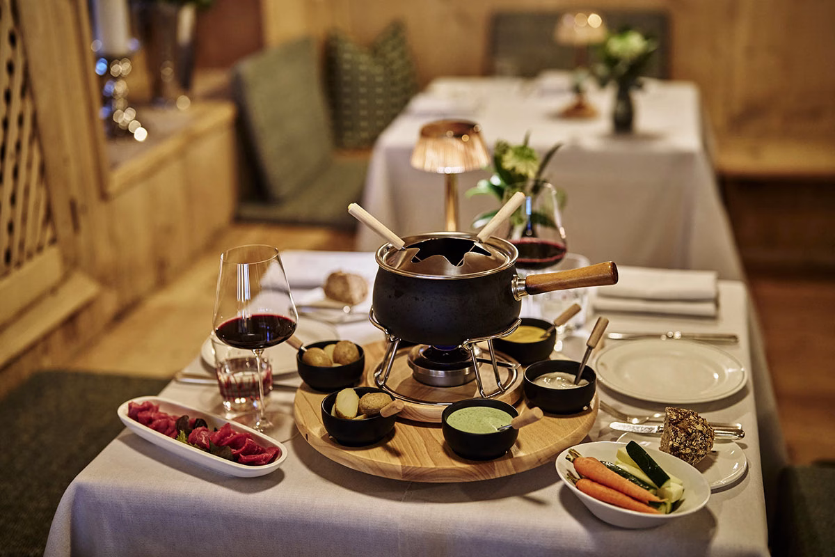 Fondue im Hotel Goldene Rose Karthaus
