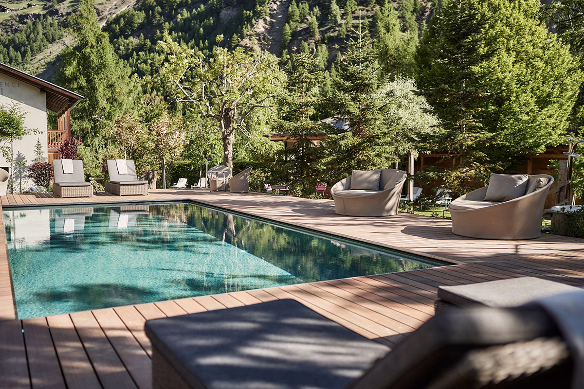 Pool des Hotels Goldene Rose Karthaus