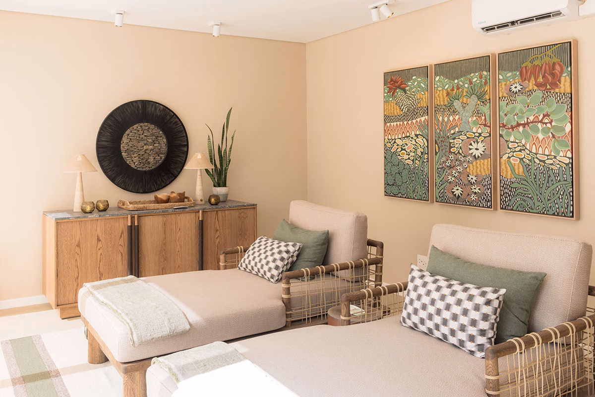 Familien-Lounge der Gondwana Family Lodge