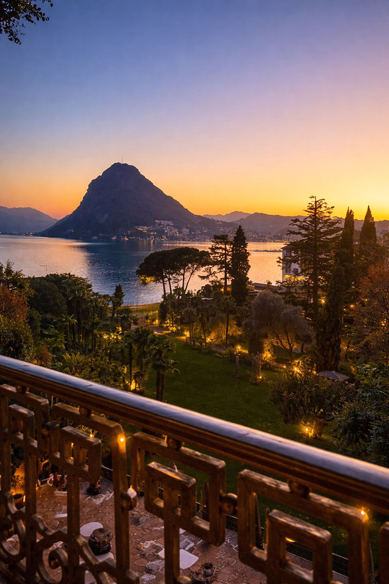 Aussich vom Grand Hotel Villa Castagnola