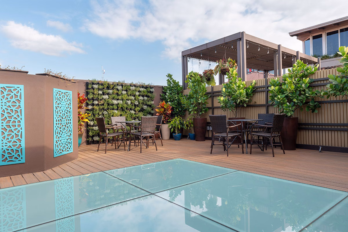 Dachterrasse im Hotel Grano De Oro
