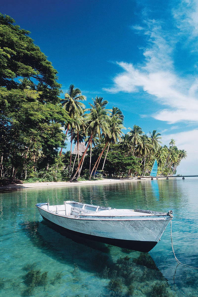 Boot im Jean Michel Cousteau Resort