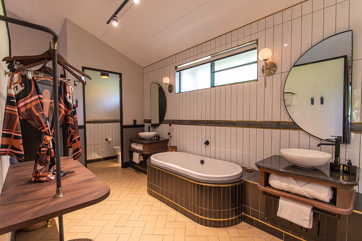 Badezimmer des Kruger Shalati