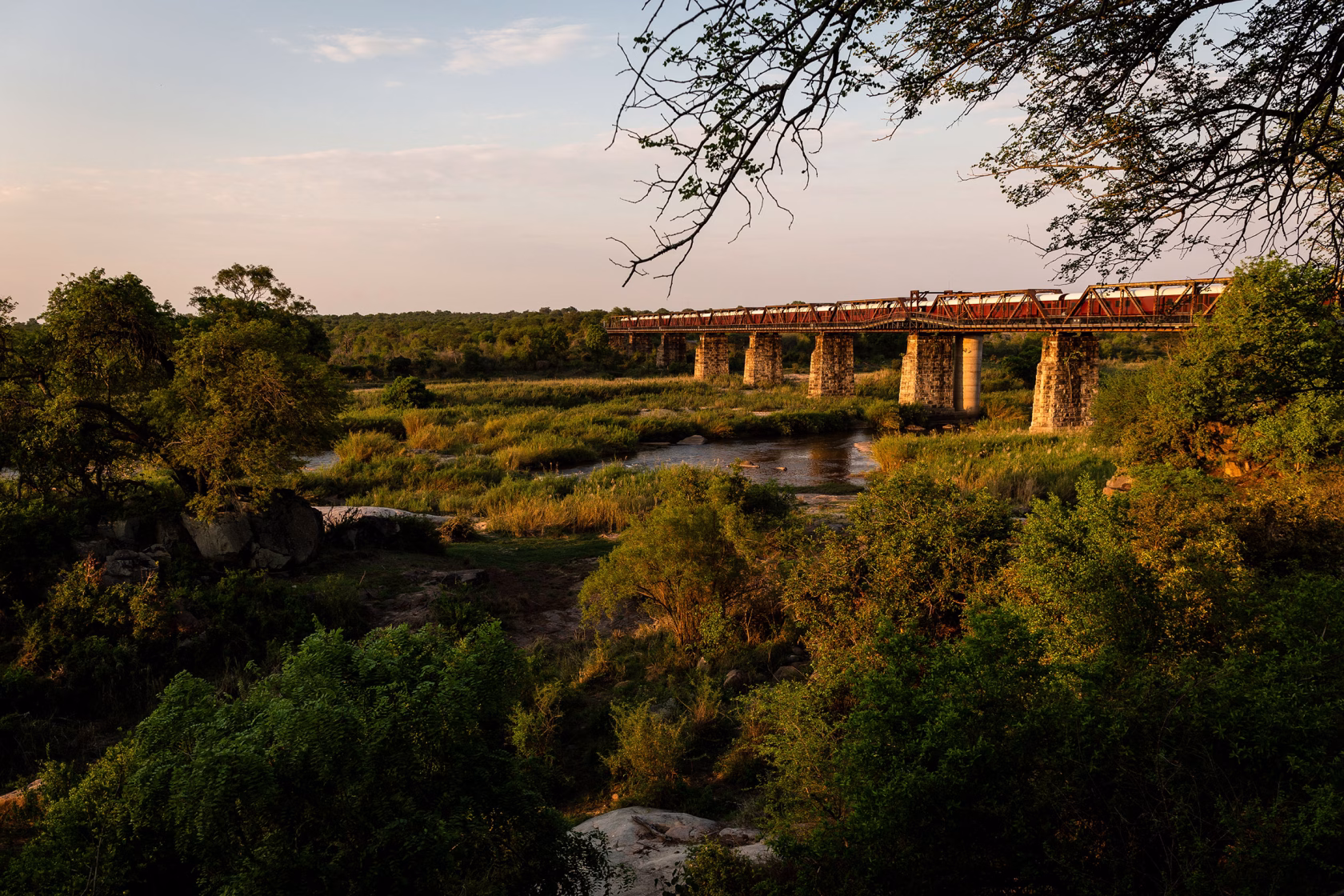 Kruger Shalati - The Train on the Bridge