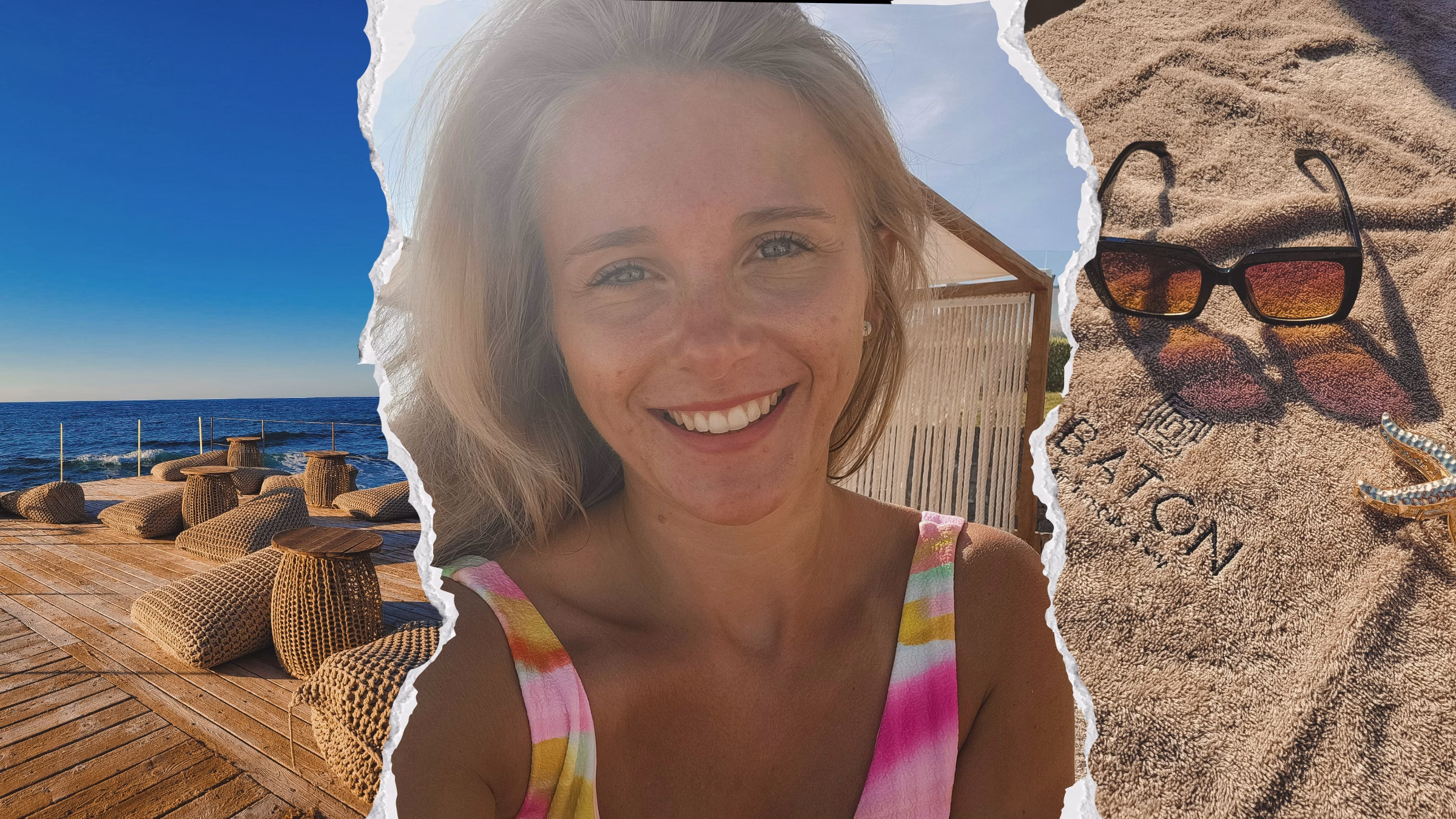Titelbild in Dreiteilung zu Lisa-Marie Reichelts erfahrungsbericht Abaton Island Resort und Spa auf Kreta