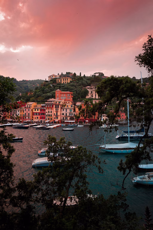 Sonnenuntergang in Portofino