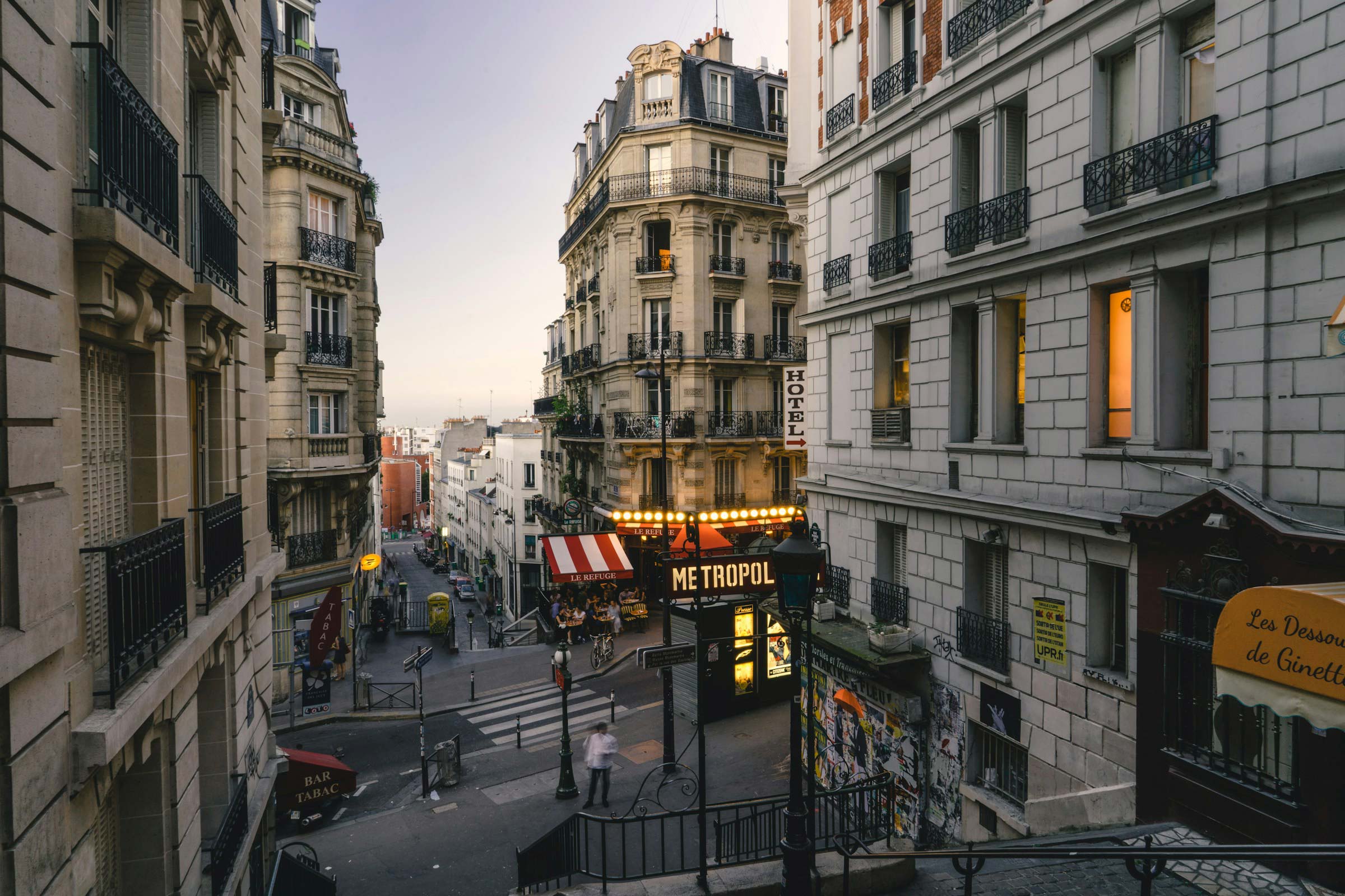 Straßen und Gebäude in Paris