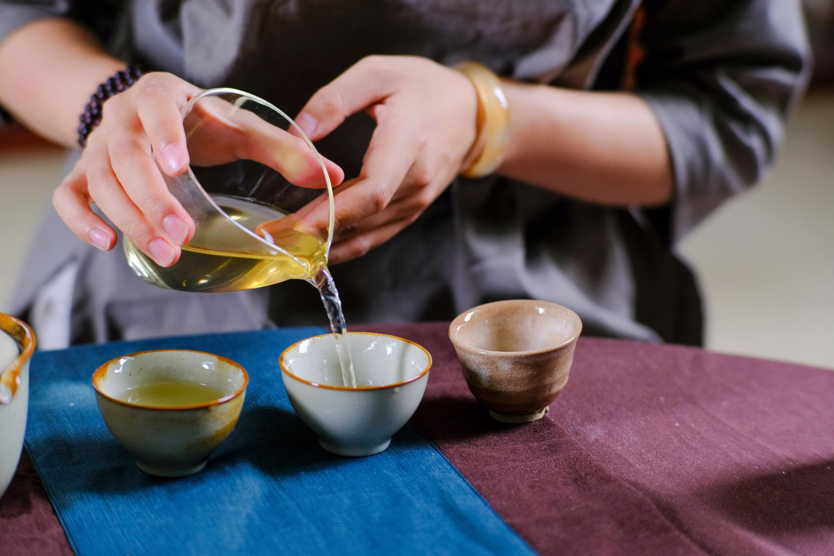 Traditionelle Teezeremonie in Südkorea