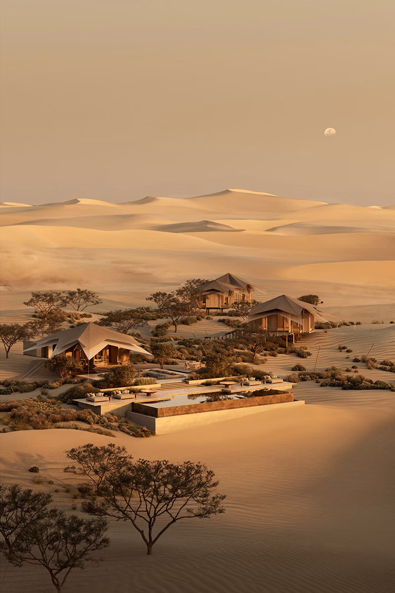 Sharqiyah Camp von The Malkai im Oman mitten in der Wüste