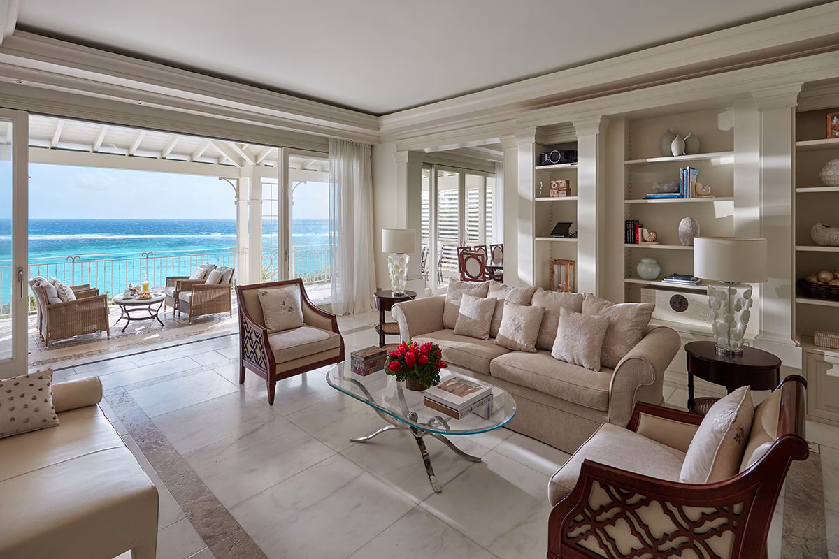 Lagoon Villa Innen im Mandarin Oriental Canouan
