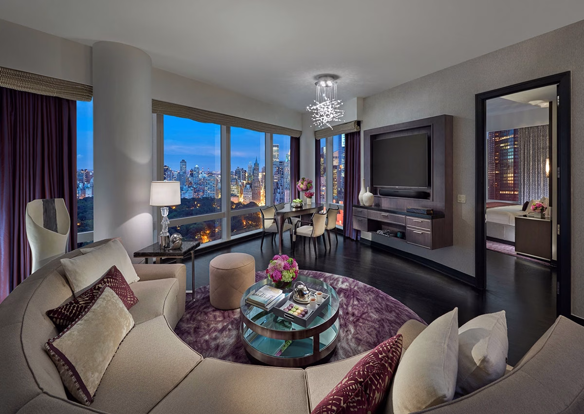 Suite Premier Central Park Living im Mandarin Oriental New York