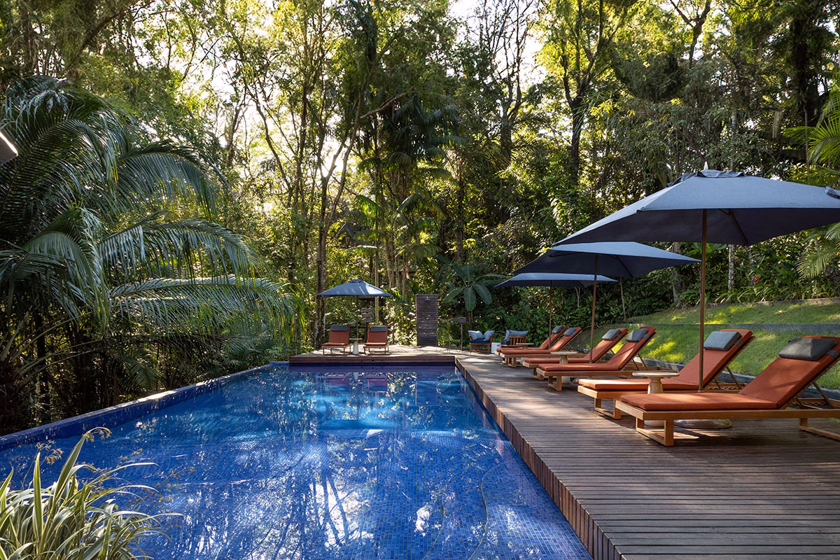 Pool in der Mirante do Gaviao Lodge