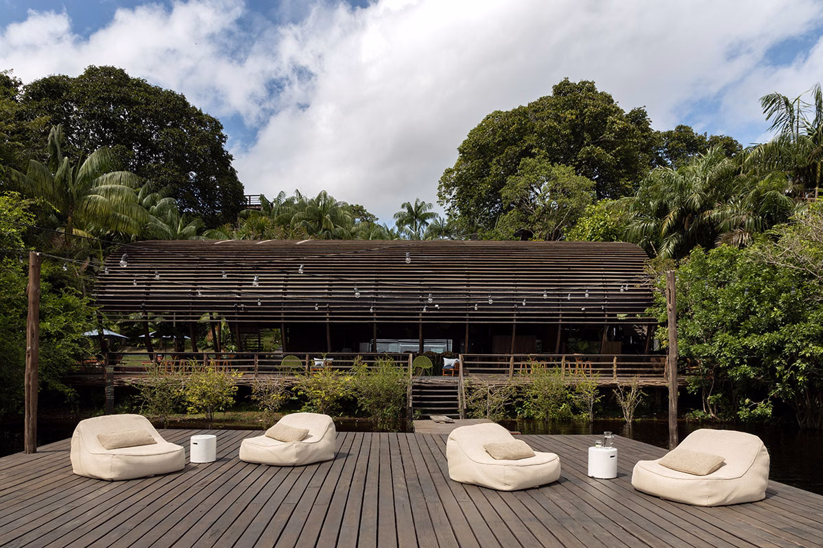 Terrasse in der Mirante do Gaviao Lodge