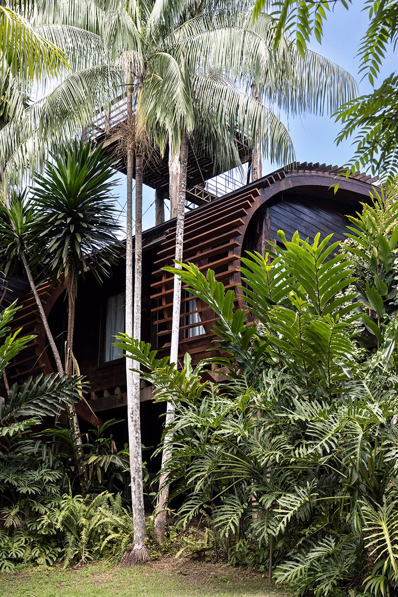 Gebäude im Dschungel der Mirante do Gaviao Lodge