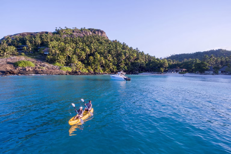 North Island Seychelles Erlebnis Kajak