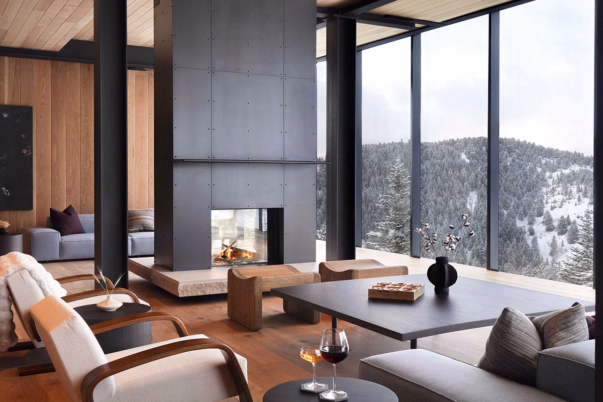 Suite im One&Only Moonlight Basin mit Blick auf die Berge