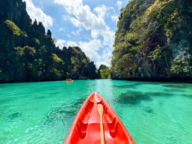 Rudern auf Palawan
