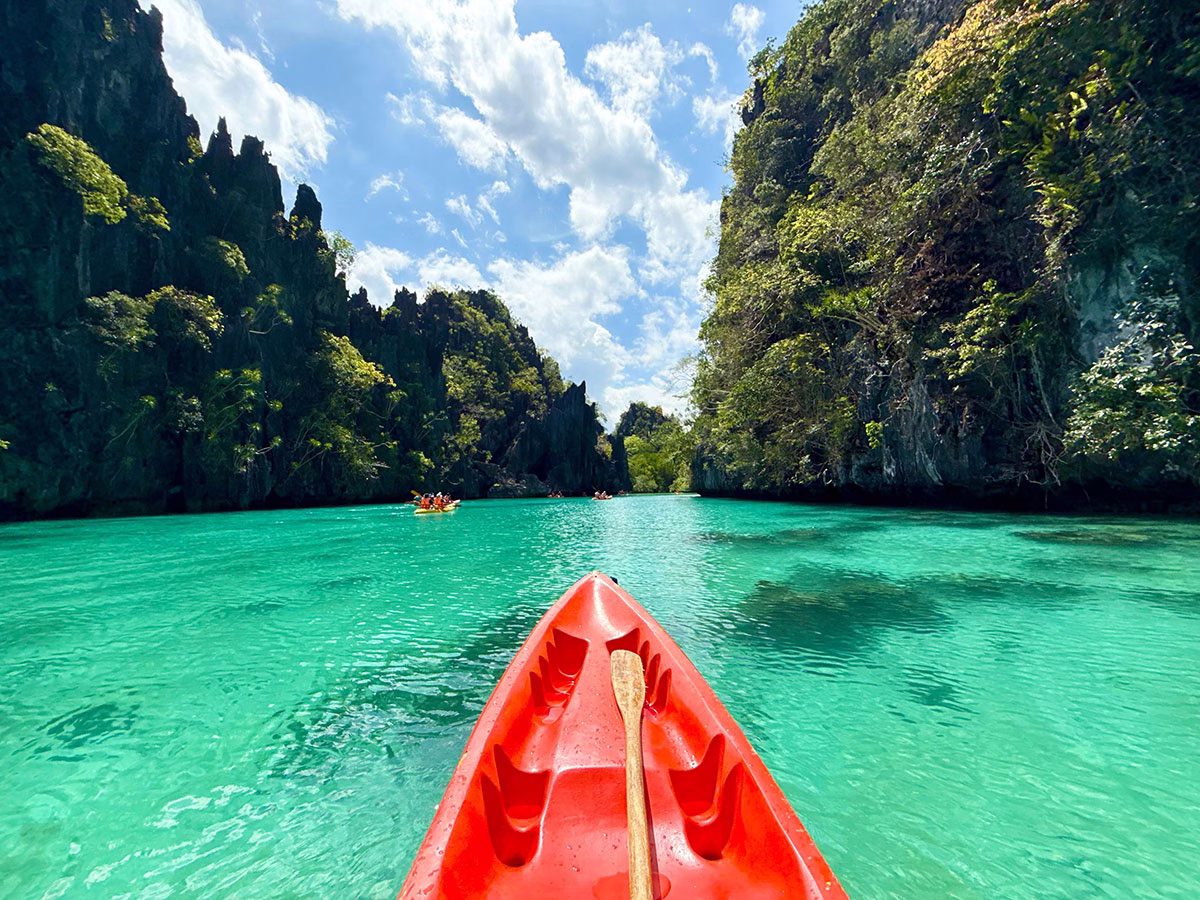 Rudern auf Palawan