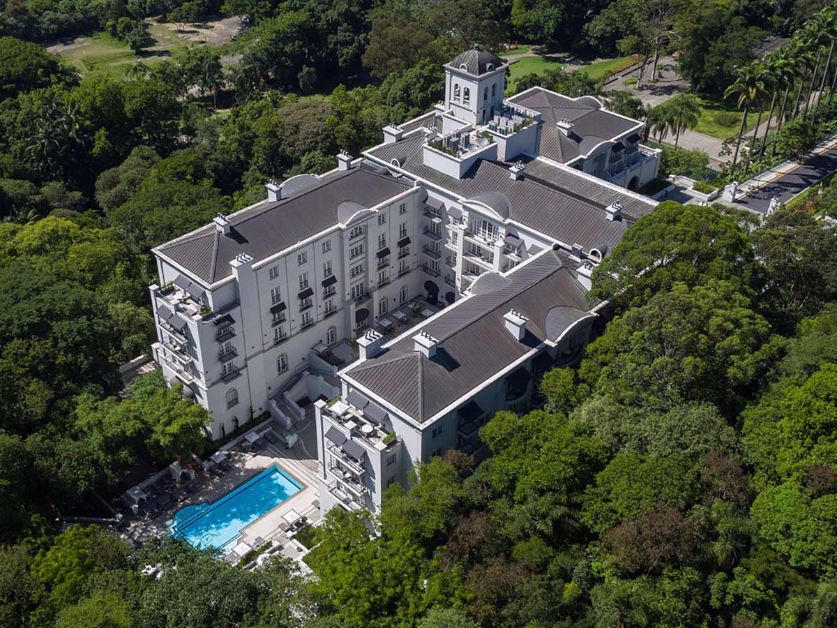 Außenansicht des Palacio Tangara
