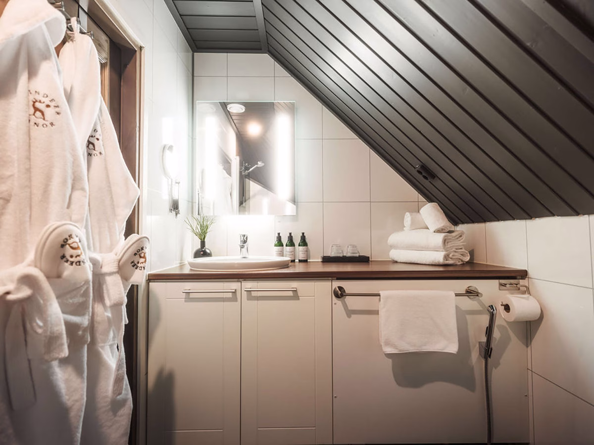 Badezimmer im Reindeer Manor