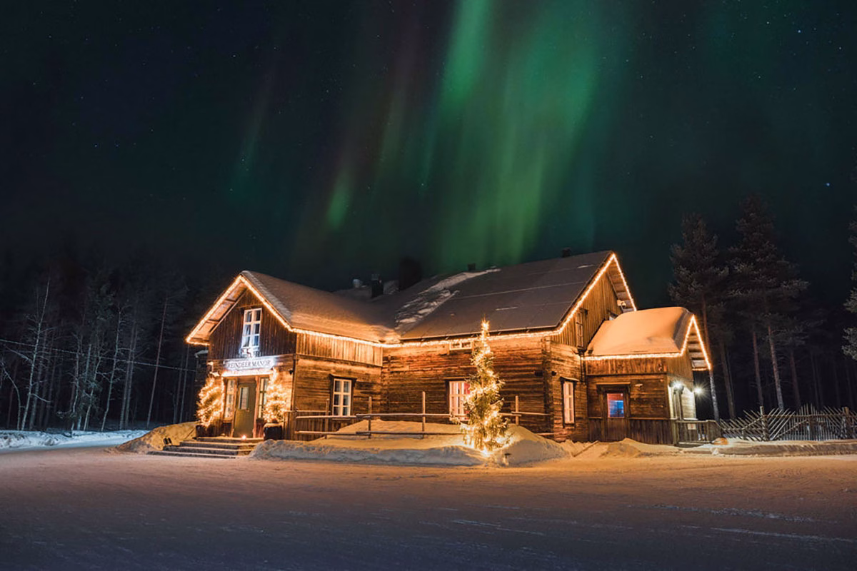 Villa im Reindeer Manor im Winter