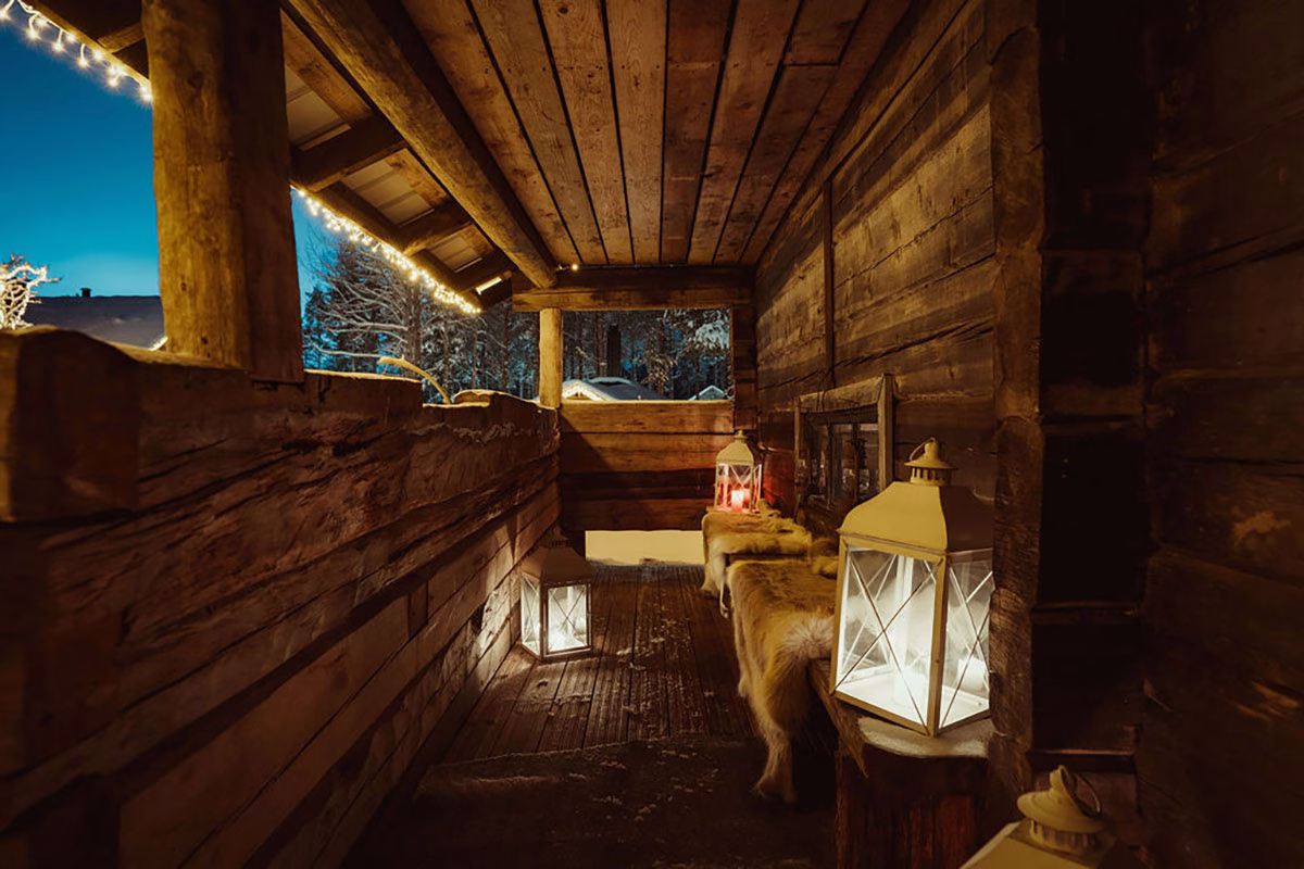 Sauna im Reindeer Manor