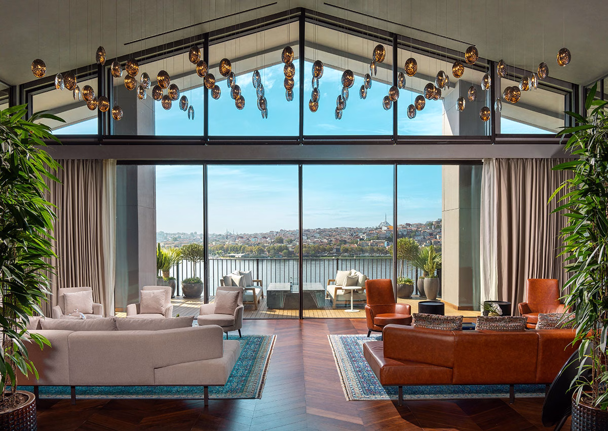 Wohnbereich der Presidential Suite des Rixos Tersane Istanbul