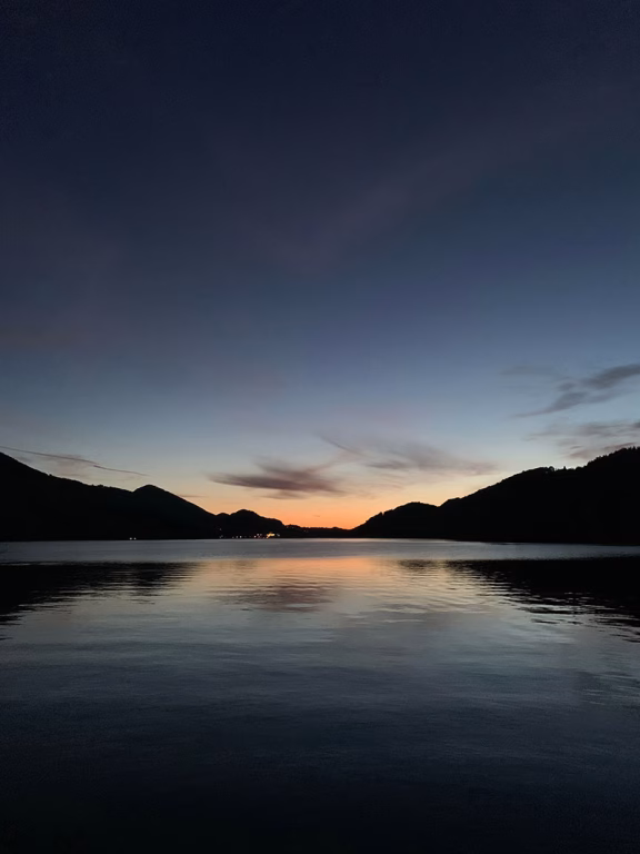 Sonnenuntergang am Fuschlsee