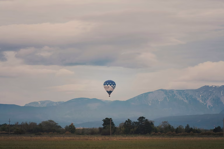 Heißluftballonfahrt über dem Salzkammergut