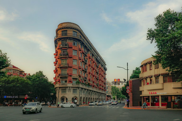 Spaziergang durch die Französische Konzession Shanghai