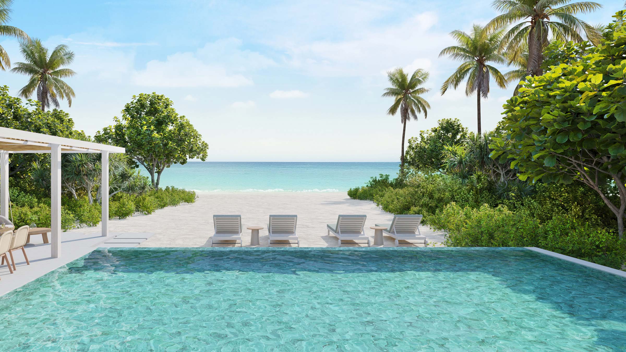 Six Senses Kanuhura, Malediven – Two Bedroom Beach Villa mit Pool